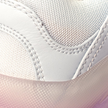 Balenciaga Fabric Mesh Clear Sole Womens Triple S Sneakers 41 White Pink 7 of 8