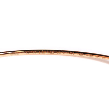 Hermes 18K Rose Gold PM Ronde Chaine d'Ancre Bracelet LG 3 of 4