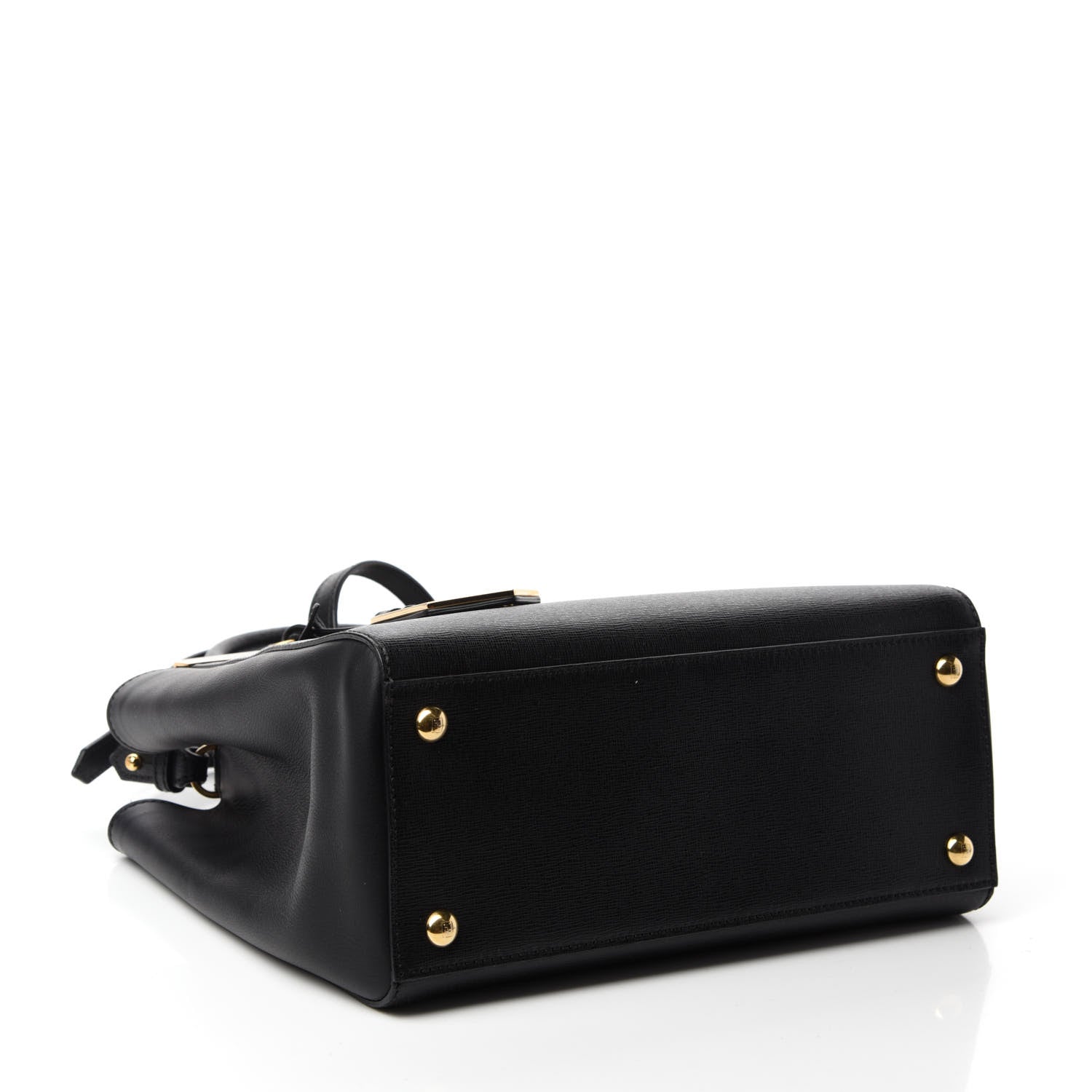 Fendi Vitello Elite Petite 2Jours Tote Black 4 of 9
