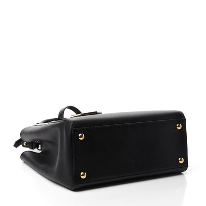 Fendi Vitello Elite Petite 2Jours Tote Black 4 of 9