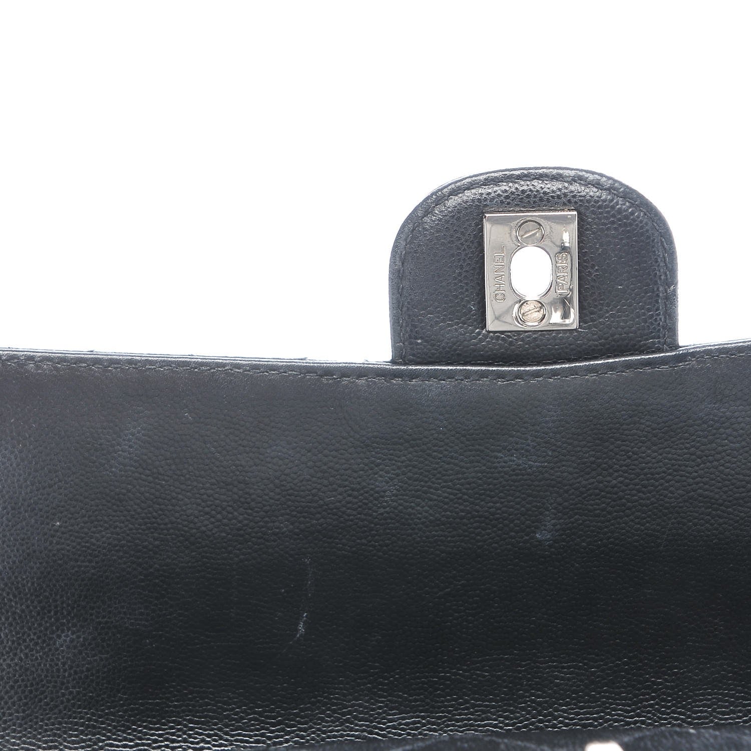 Chanel Caviar Stitch Medium Single Flap Black 9 of 11