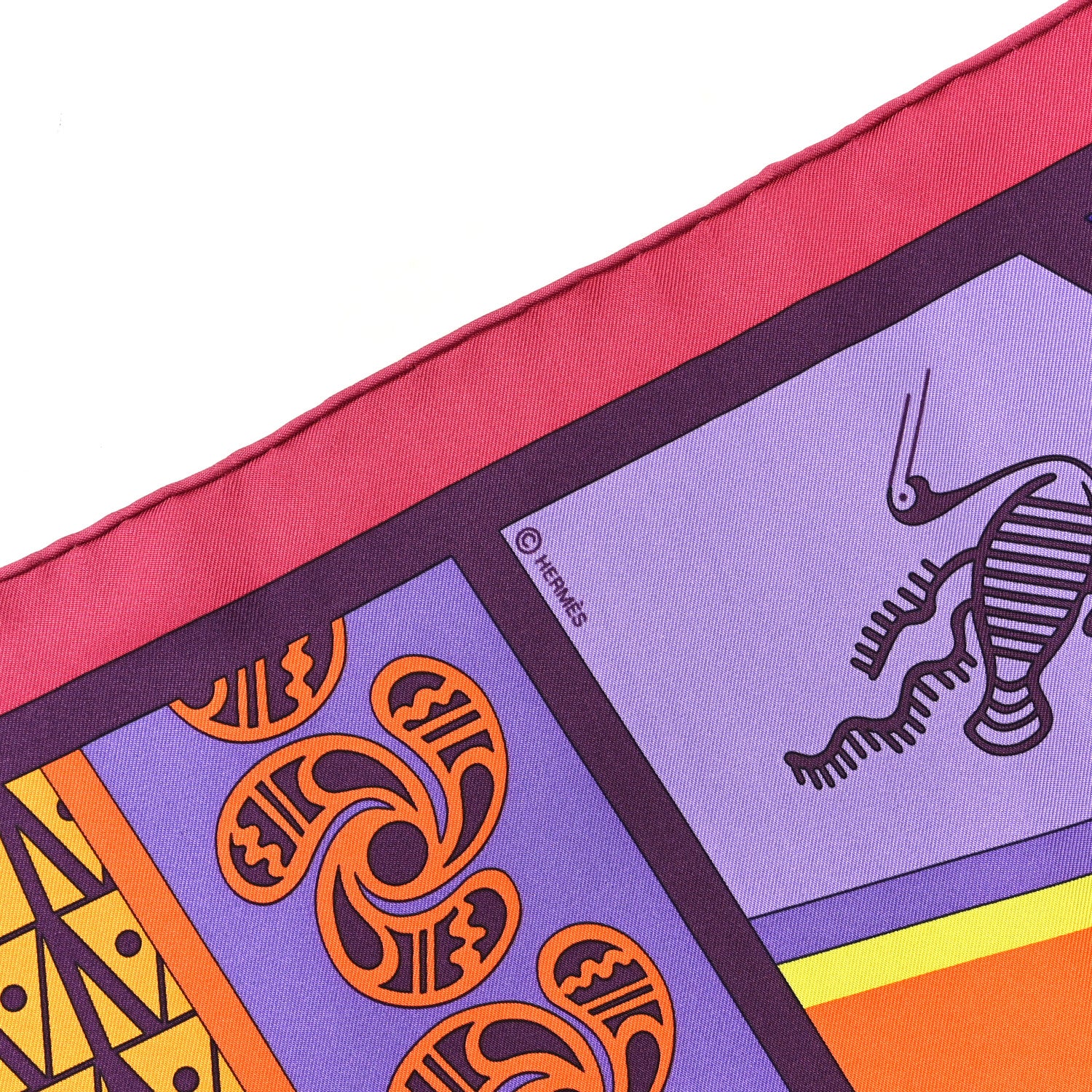 Hermes Silk Geometrie Cretoise Scarf 90 3 of 4