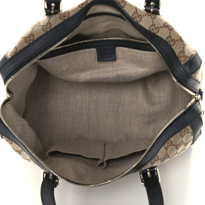 Gucci Monogram Cellarius Calfskin Large Boston Beige Ebony Black 5 of 13