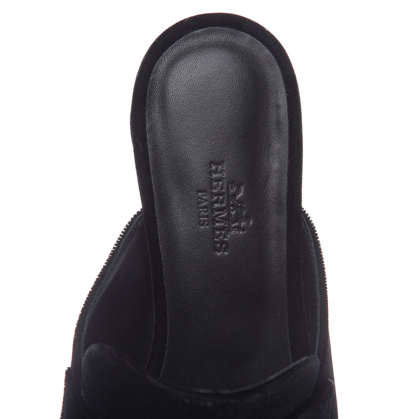Velvet Trocadero Mule 36 Black