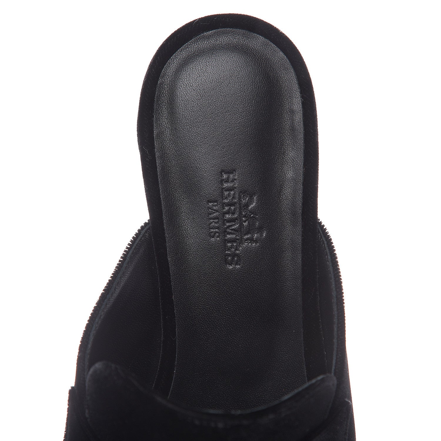 Hermes Velvet Trocadero Mule 36 Black 6 of 9