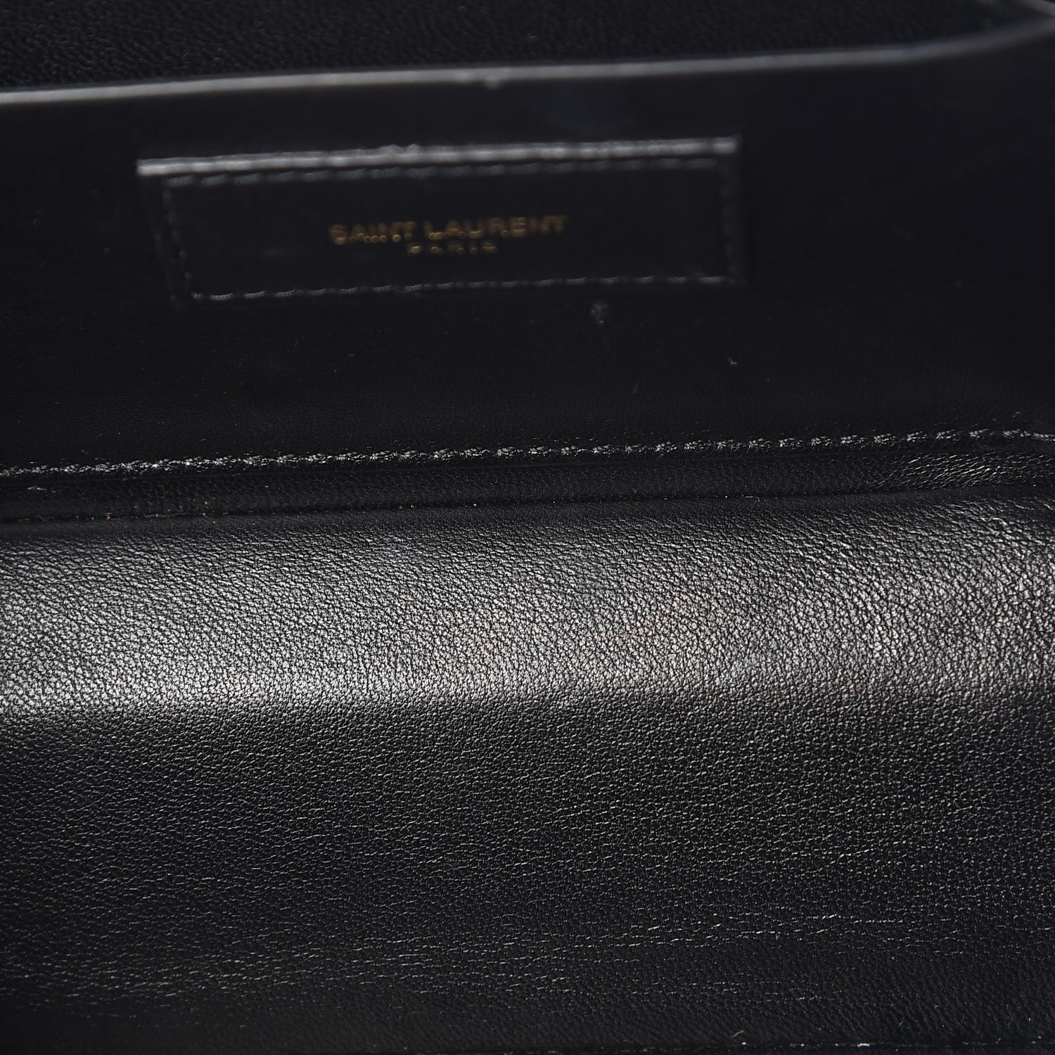 Saint Laurent Calfskin Micro Mellettes Clutch Black 11 of 12