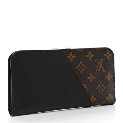 Louis Vuitton Monogram Calfskin Kimono Wallet Black 3 of 9