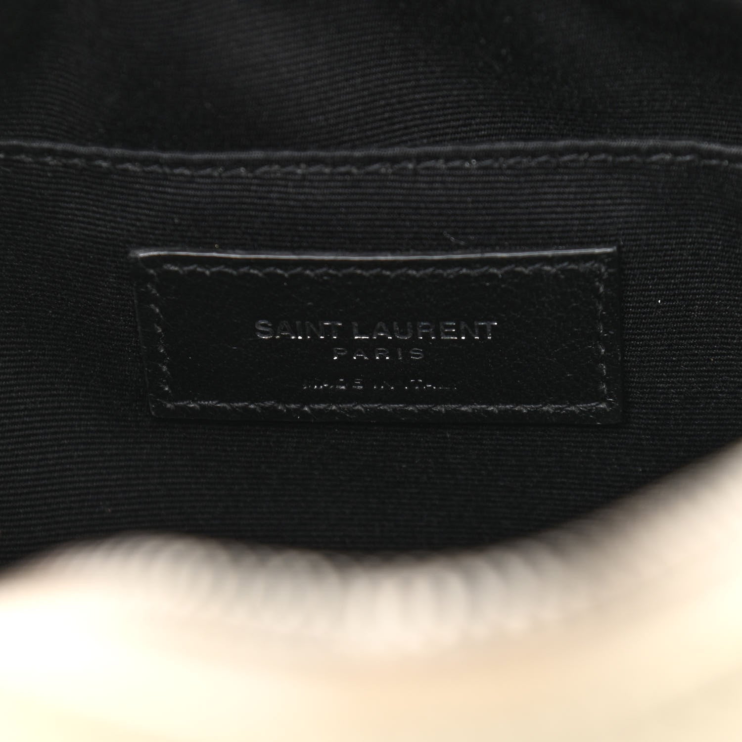Saint Laurent Lambskin Monogram Small Lou Camera Bag White 6 of 15