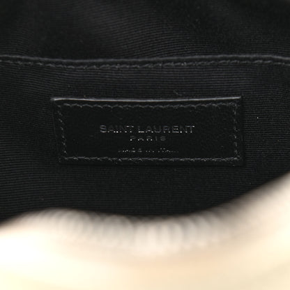 Saint Laurent Lambskin Monogram Small Lou Camera Bag White 6 of 15