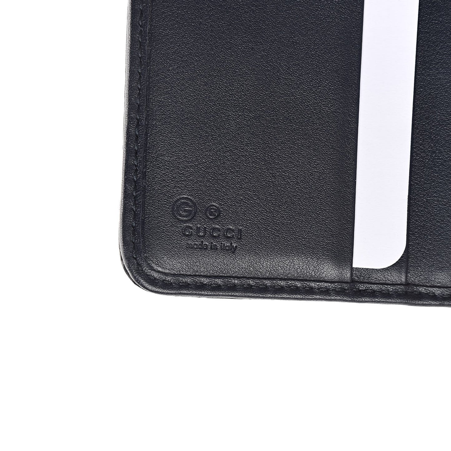 Microguccissima Compact Wallet Navy