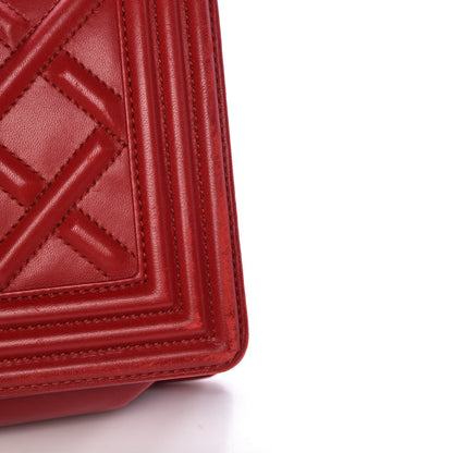 Chanel Lambskin Medium Boy Flap Red 11 of 12