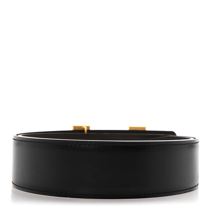 Hermes Box Tadelakt 42mm Constance 2 H Belt 85 34 Black Chocolate 2 of 5