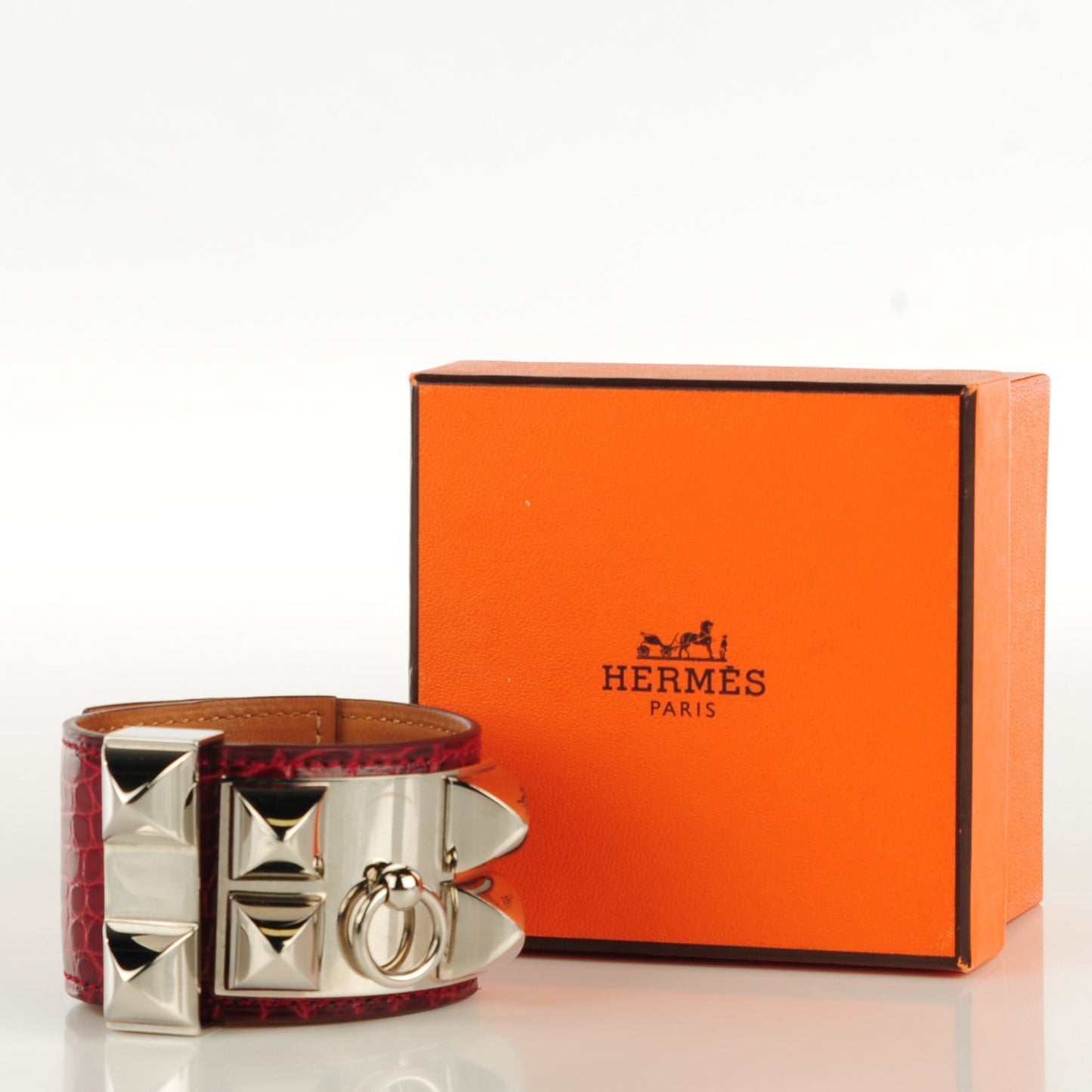 Shiny Alligator Collier De Chien CDC S Bracelet Braise