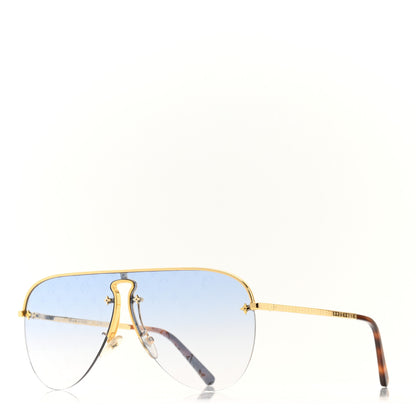 Louis Vuitton Grease Mask Sunglasses Z1470U Blue 1 of 7