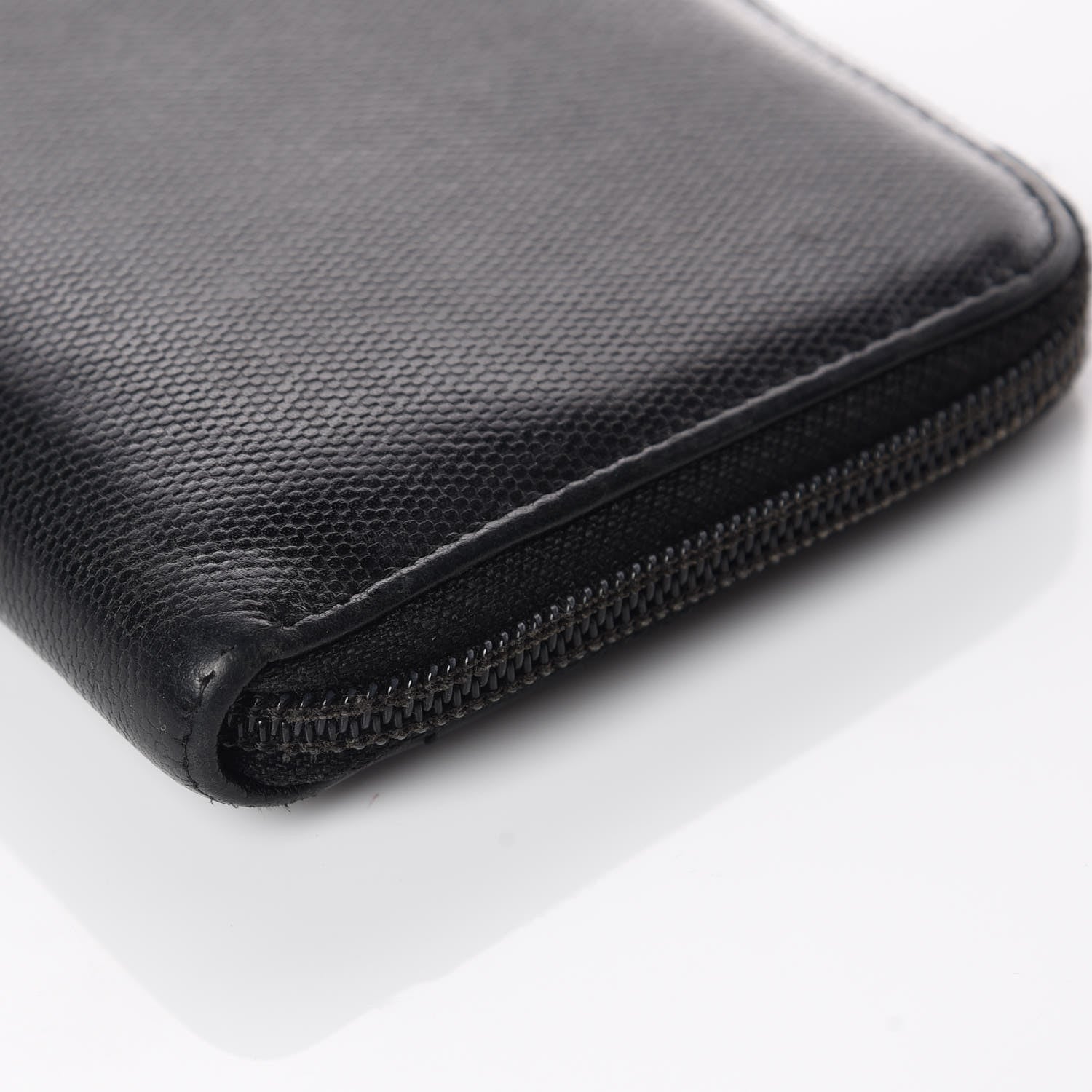 Chanel Grained Calfskin Large CC Zip Around Wallet Black 6 of 10