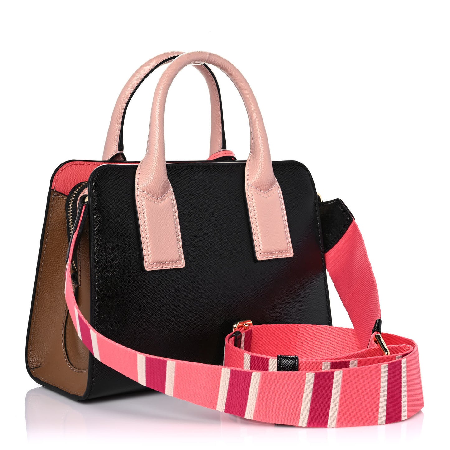 Saffiano Little Big Shot Tote Black Gazelle