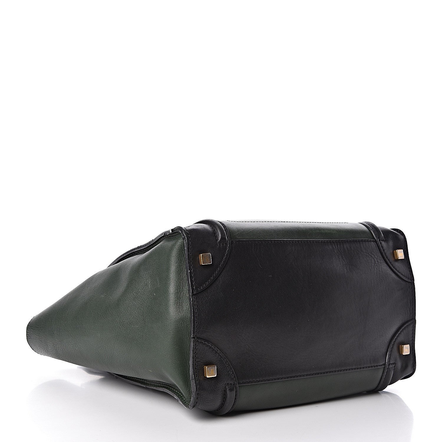 Celine Smooth Calfskin Mini Tri-Color Luggage Forest 4 of 16