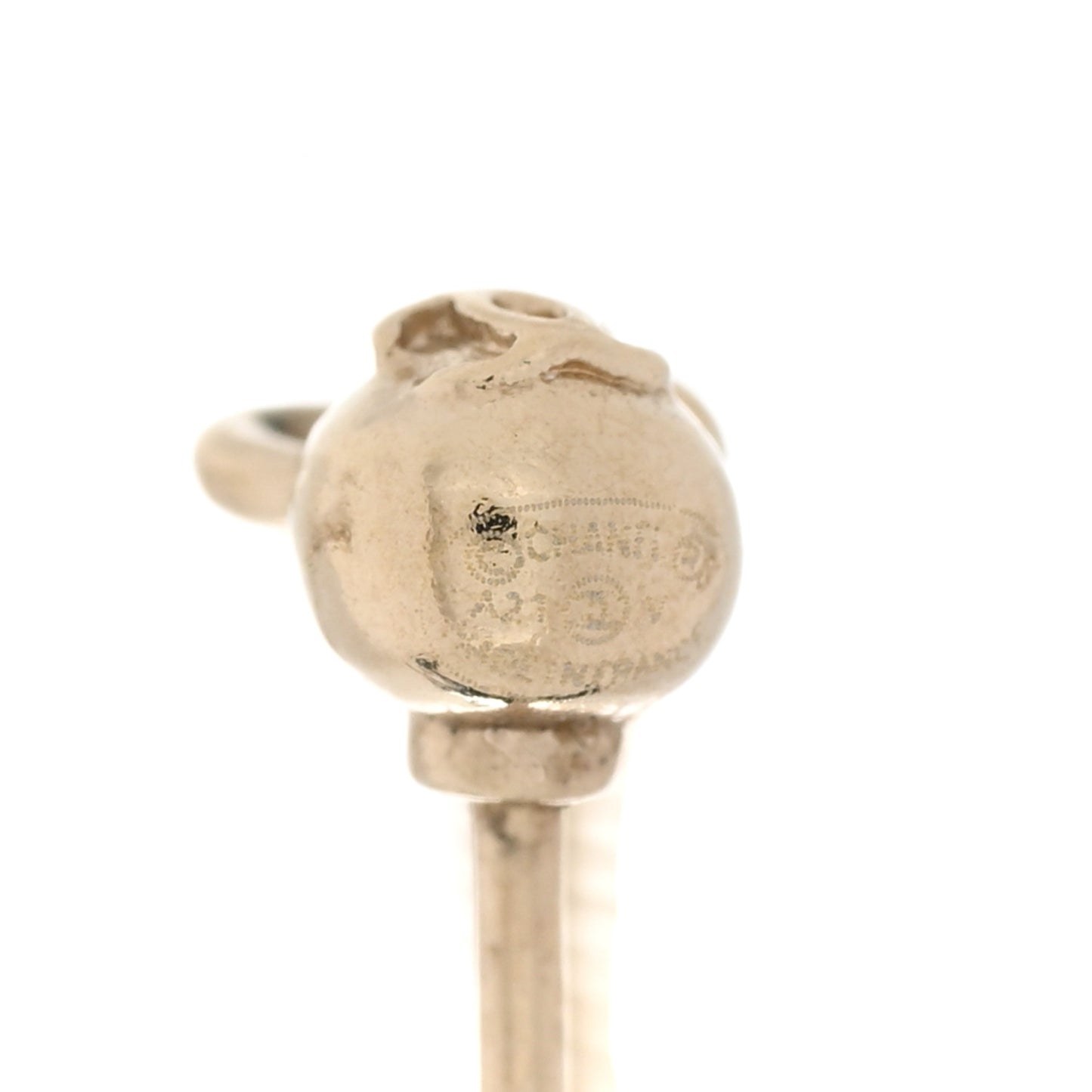 Crystal CC Drop Earrings Pink Grey Gold