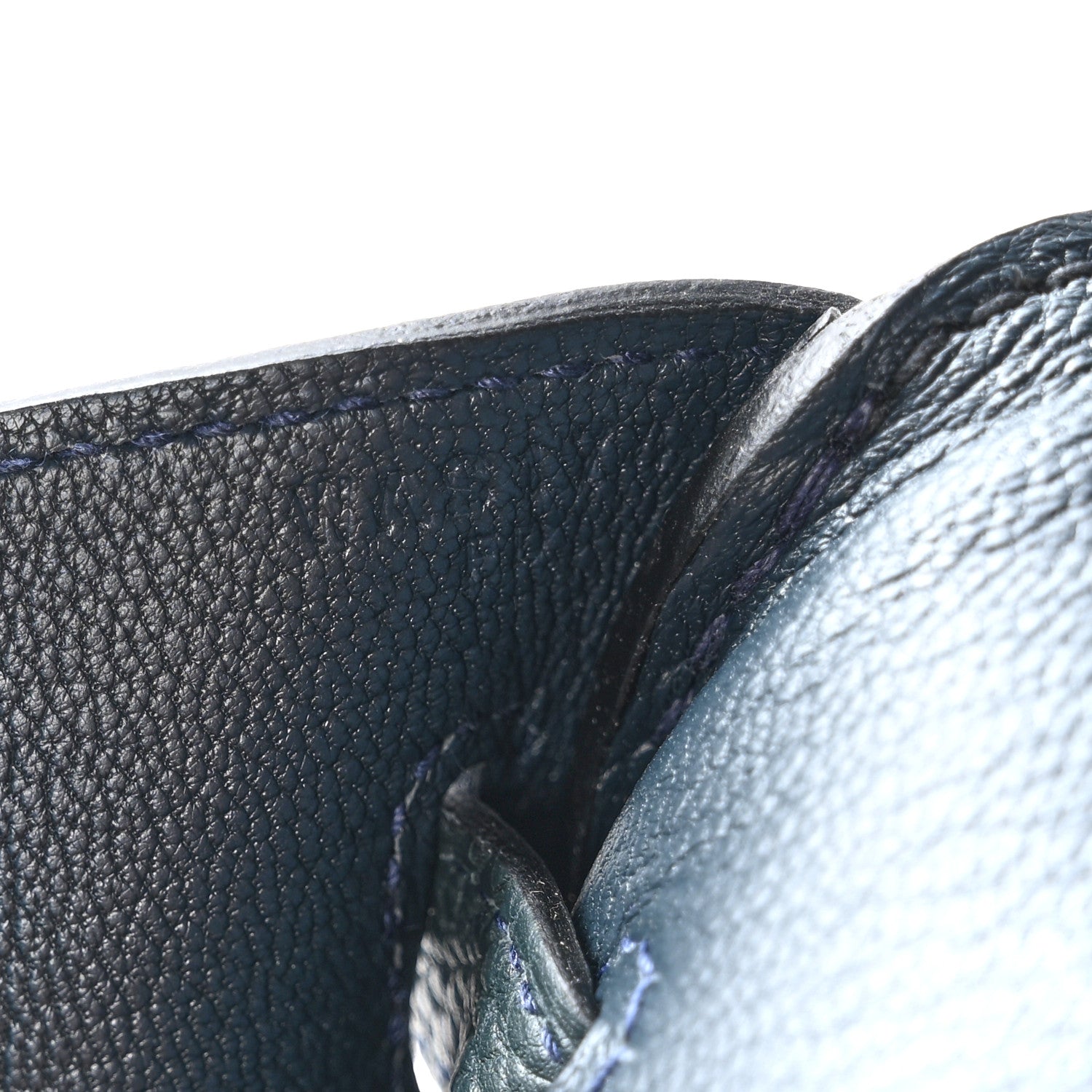 Hermes Togo Horseshoe Birkin 40 Black Vert Rousseau 6 of 12