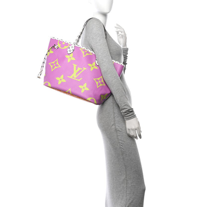 Louis Vuitton Monogram Giant Neverfull MM Pink Lilac 2 of 9