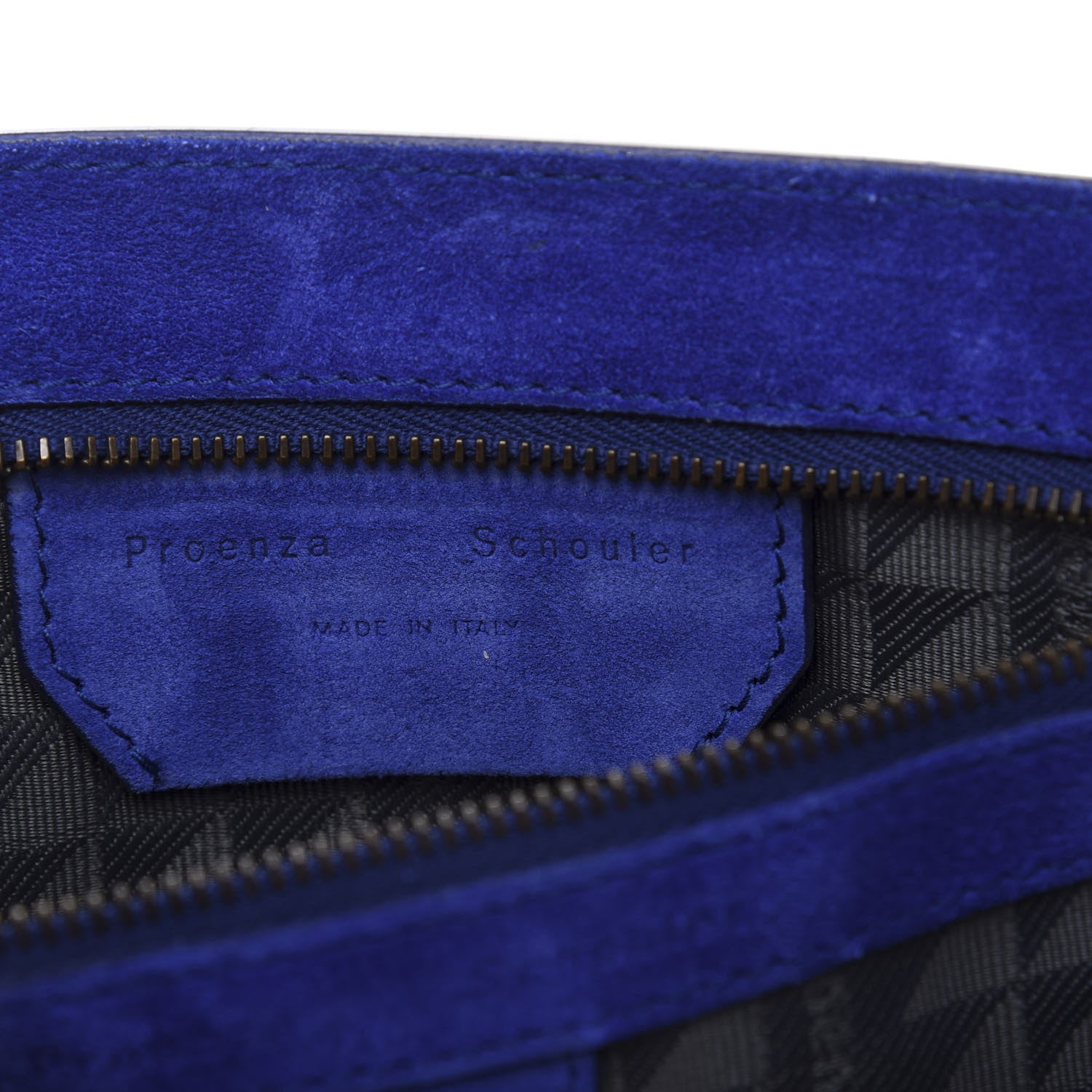 Proenza Schouler Suede PS1 Medium Satchel Royal Blue 10 of 15