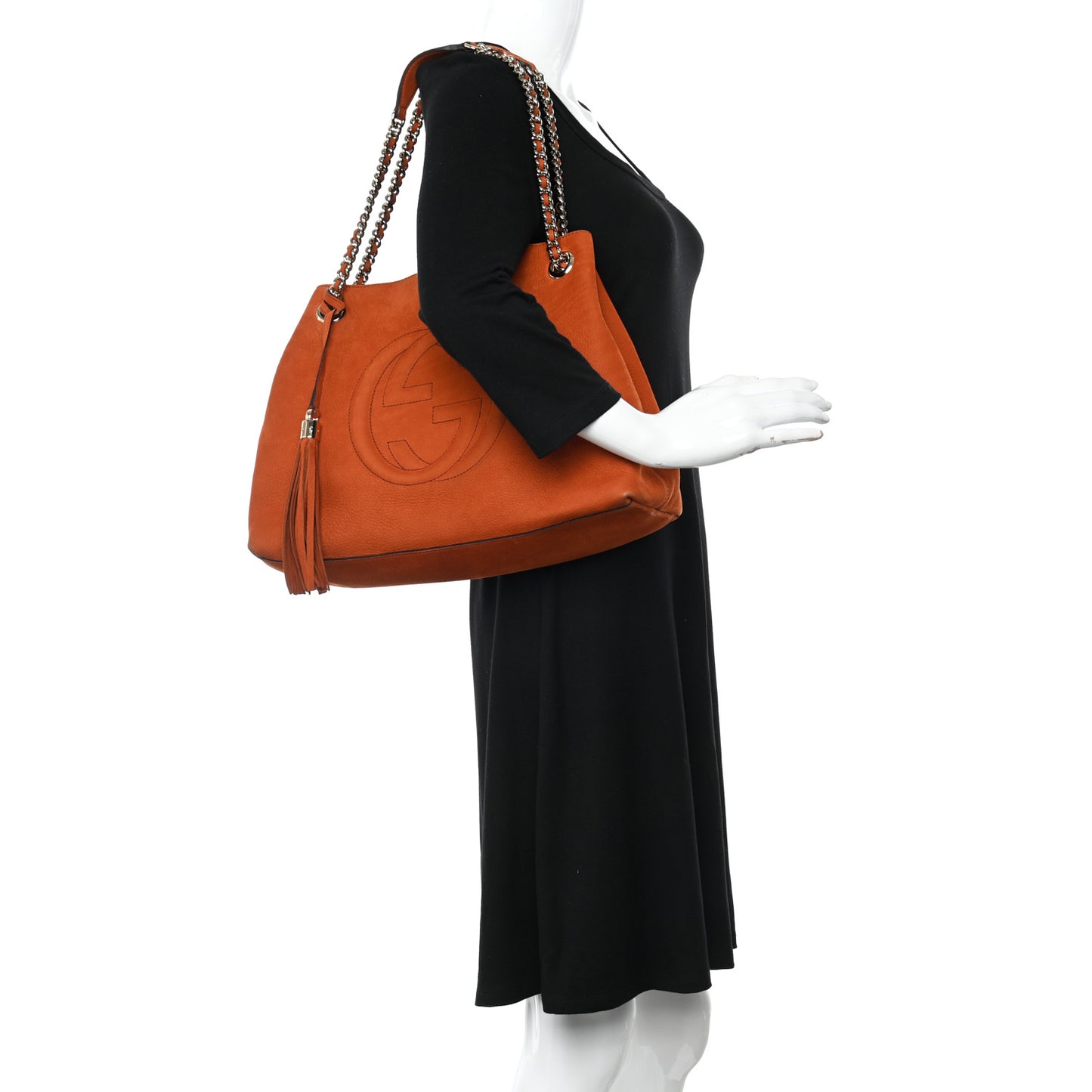 Vitello Range Medium Soho Chain Shoulder Bag Old Whisky