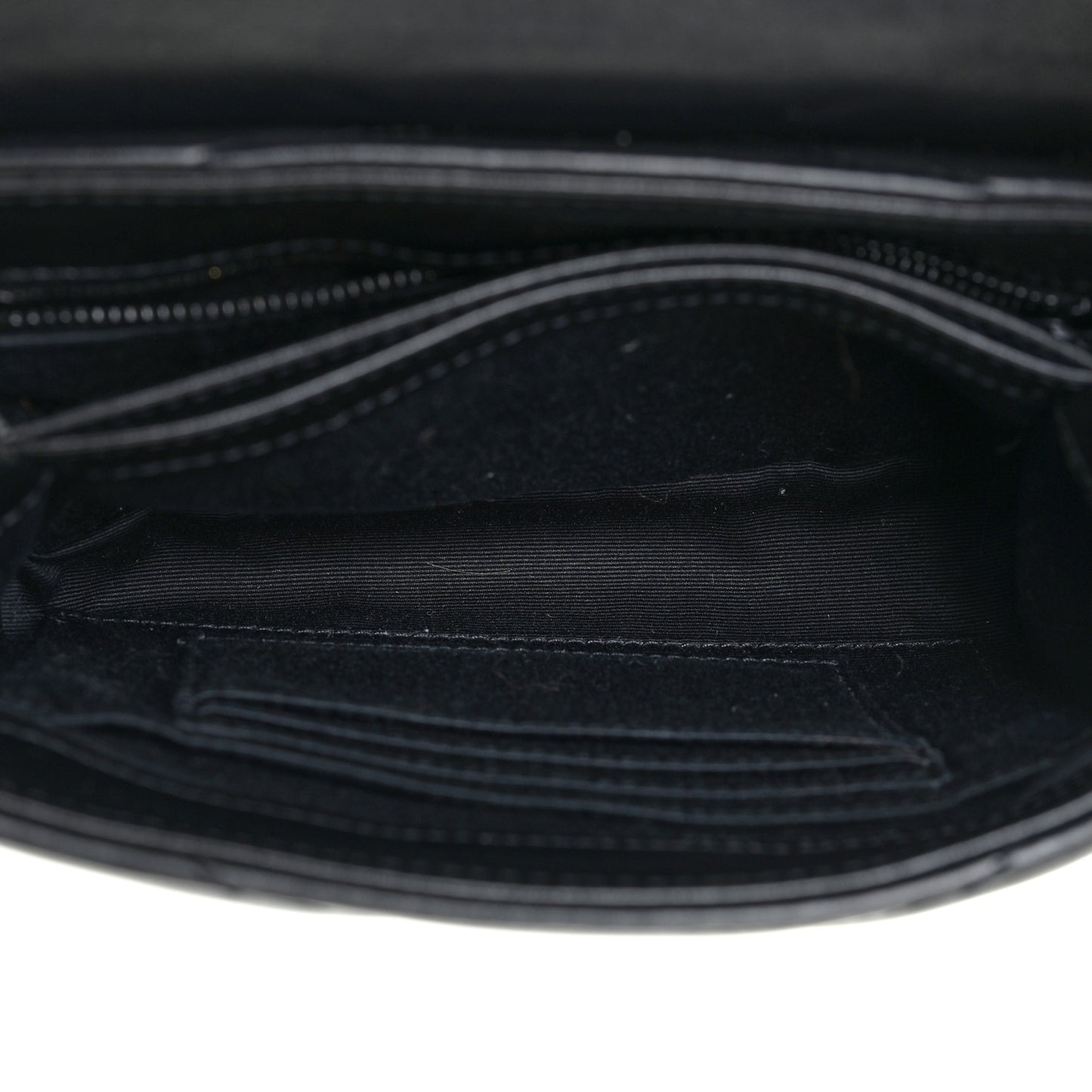 Calfskin Y Quilted Monogram Toy Loulou Crossbody Bag Black