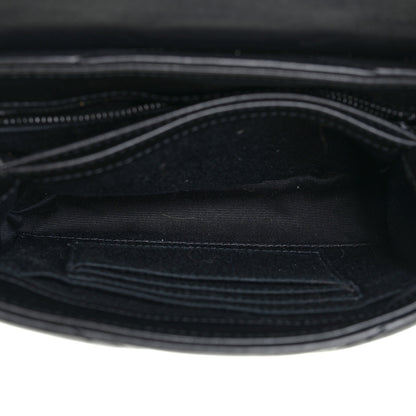 Saint Laurent Calfskin Y Quilted Monogram Toy Loulou Crossbody Bag Black 5 of 18