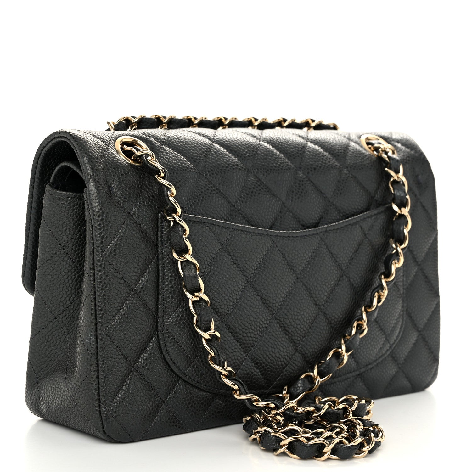 Chanel Caviar Quilted Small Double Flap Dark Grey 3 of 10