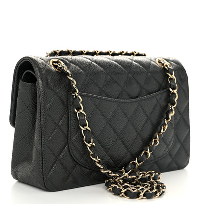 Chanel Caviar Quilted Small Double Flap Dark Grey 3 of 10