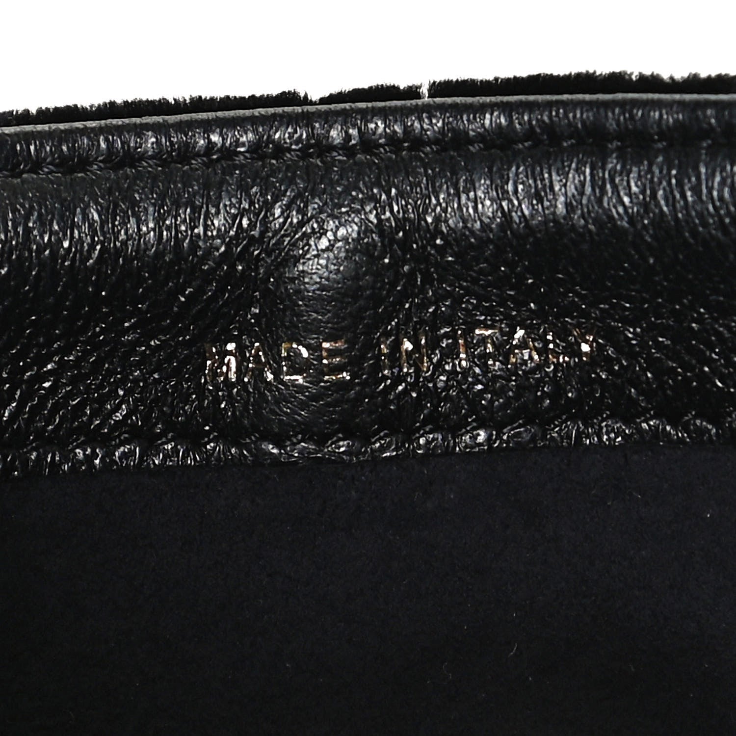 Chanel Velvet Quilted Small Clutch With Chain Black 7 of 13