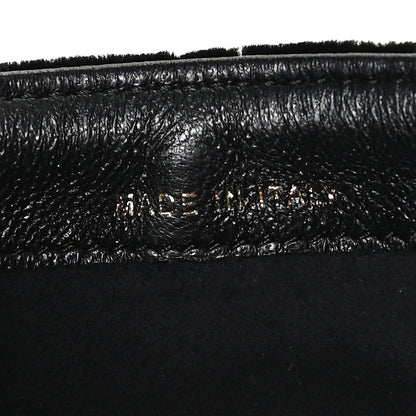 Chanel Velvet Quilted Small Clutch With Chain Black 7 of 13