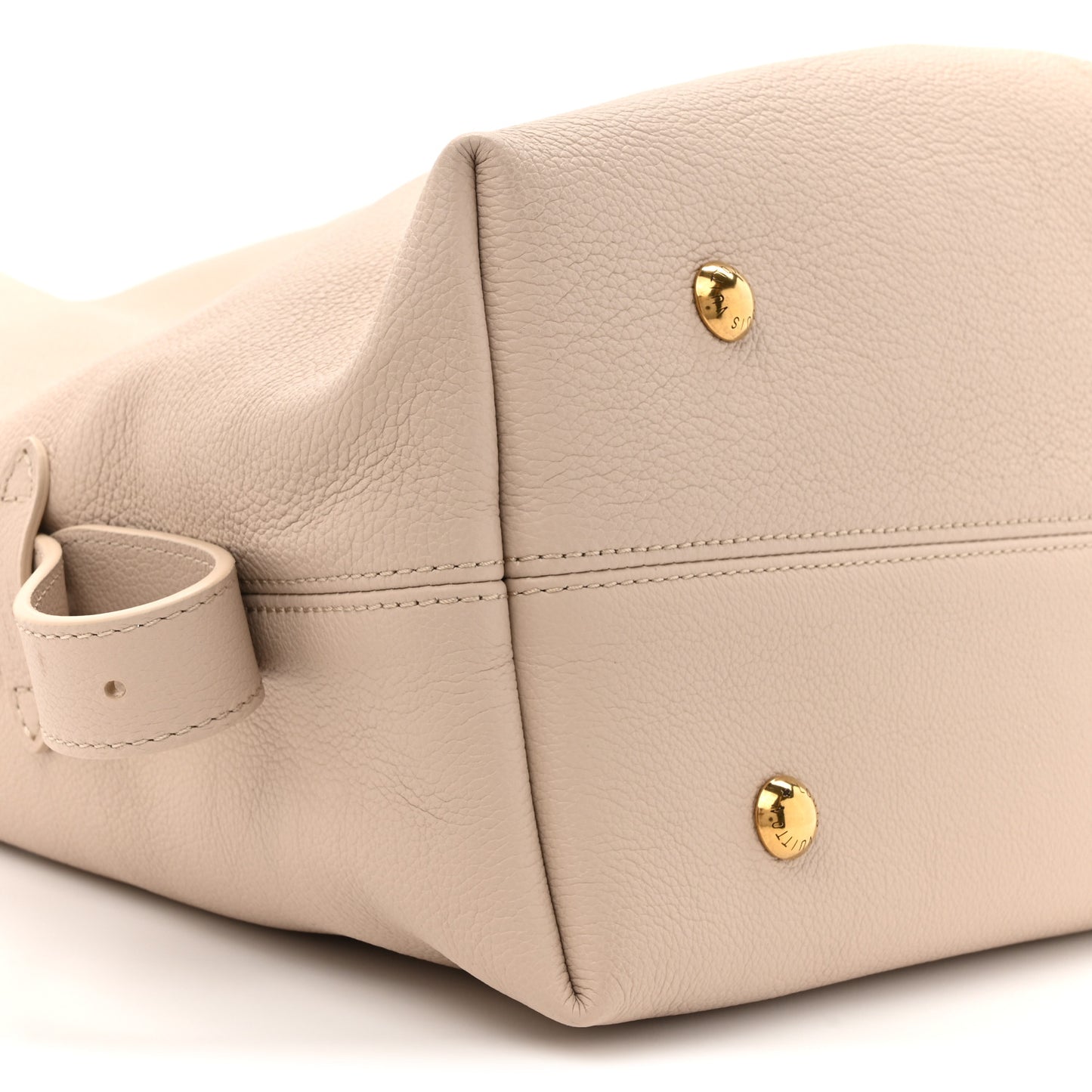 Grained Calfskin Low Key Hobo MM Limestone