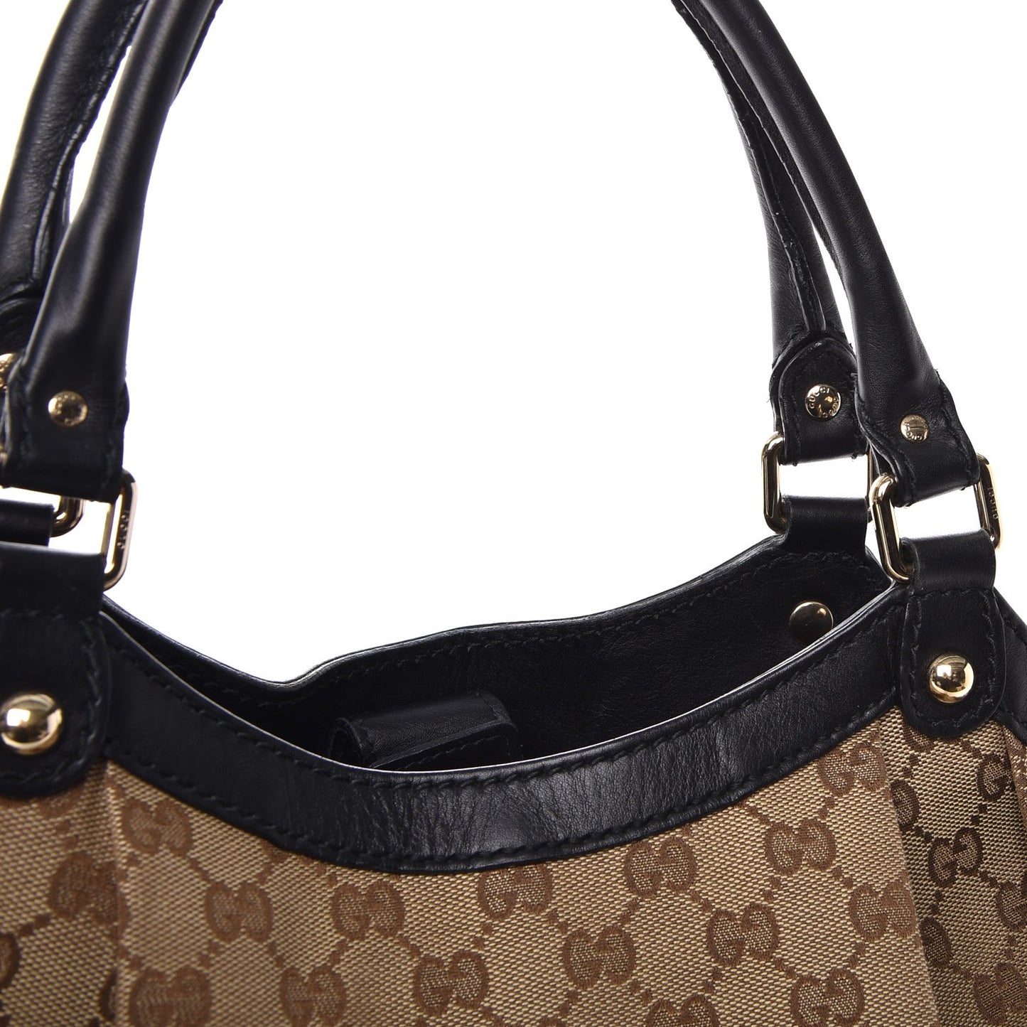 Monogram Large Sukey Tote Beige Ebony Black