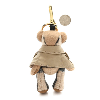 Burberry Cashmere House Check Thomas Bear Poncho Bag Charm Camel 2 of 3