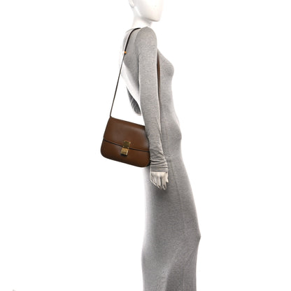 Celine Box Calfskin Medium Classic Box Flap Bag Camel 2 of 10