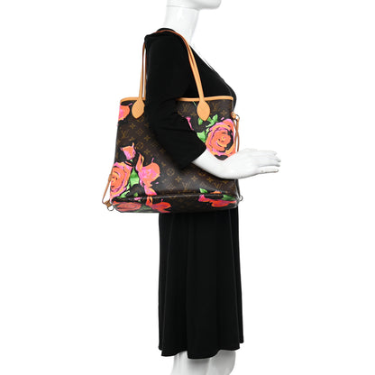 Louis Vuitton Monogram Roses Neverfull MM 2 of 9