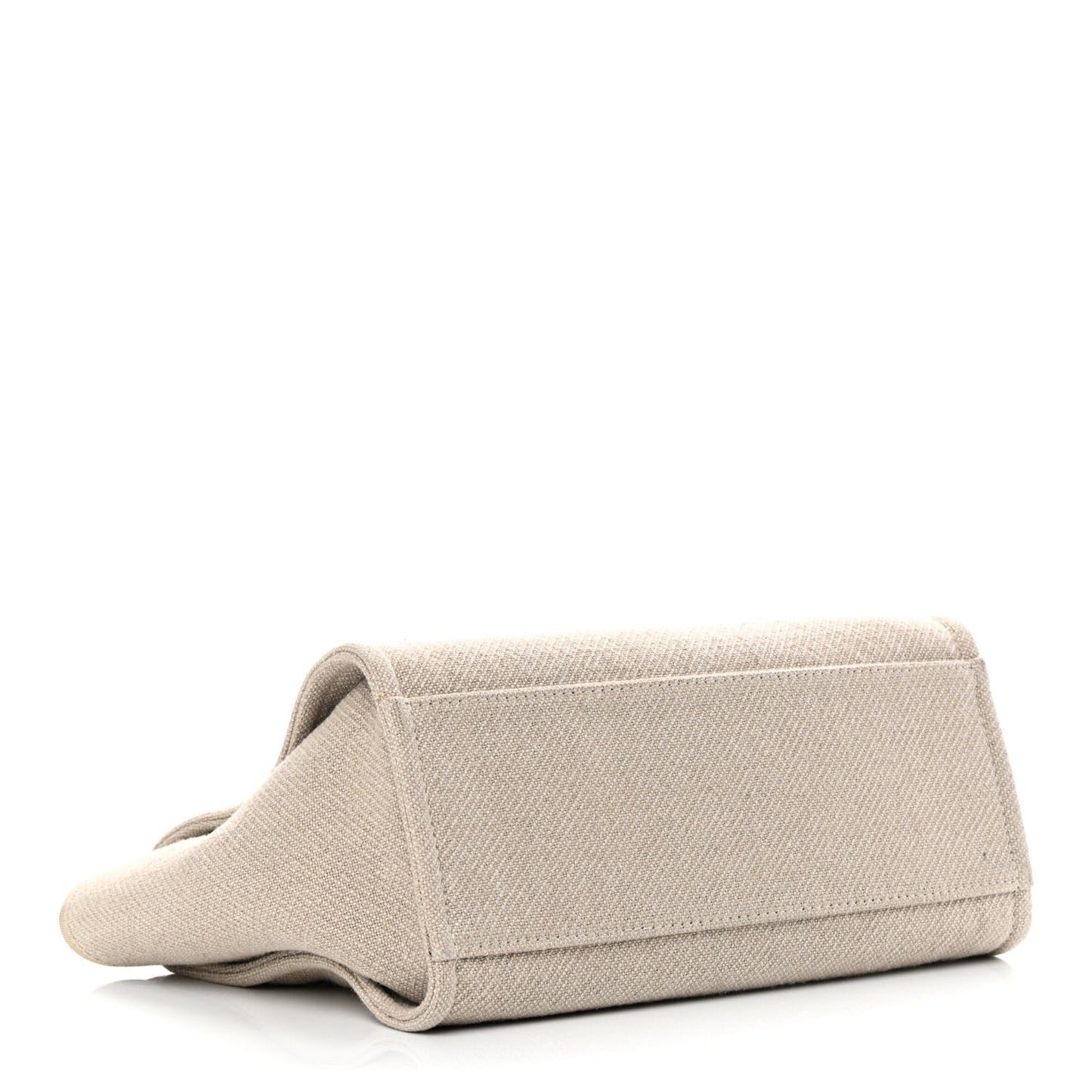 Mixed Fibers Small Deauville Tote Beige Black