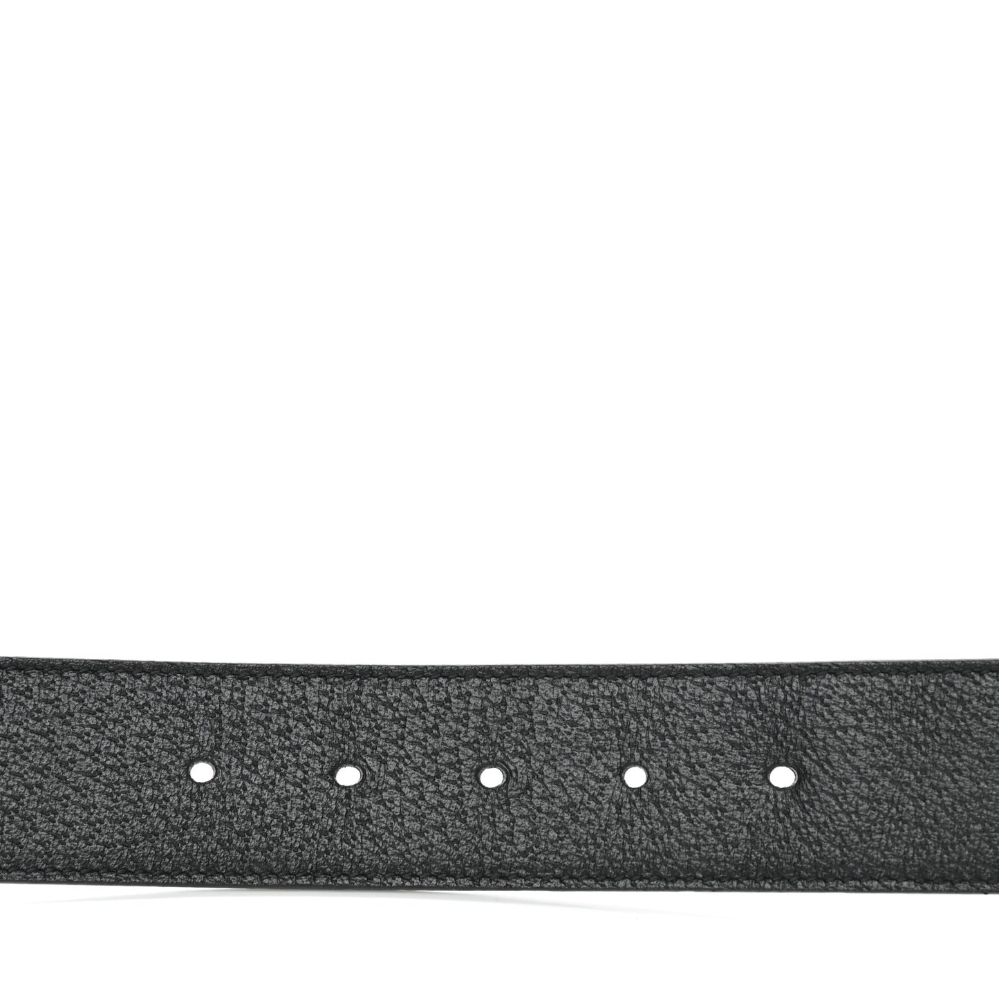 Textured Dollar Calfskin Nickel Double G 40mm Belt 70 28 Black