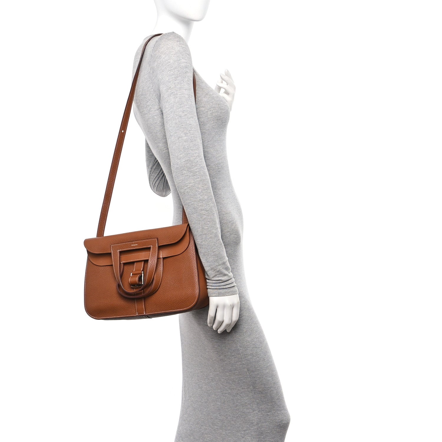 Hermes Taurillon Clemence Halzan 31 Gold 2 of 12