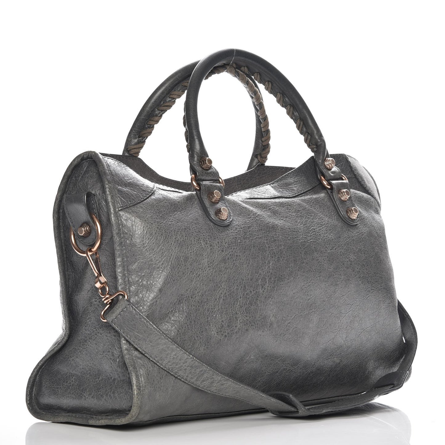 Agneau Giant 12 Rose Gold Hardware City Gris Tarmac