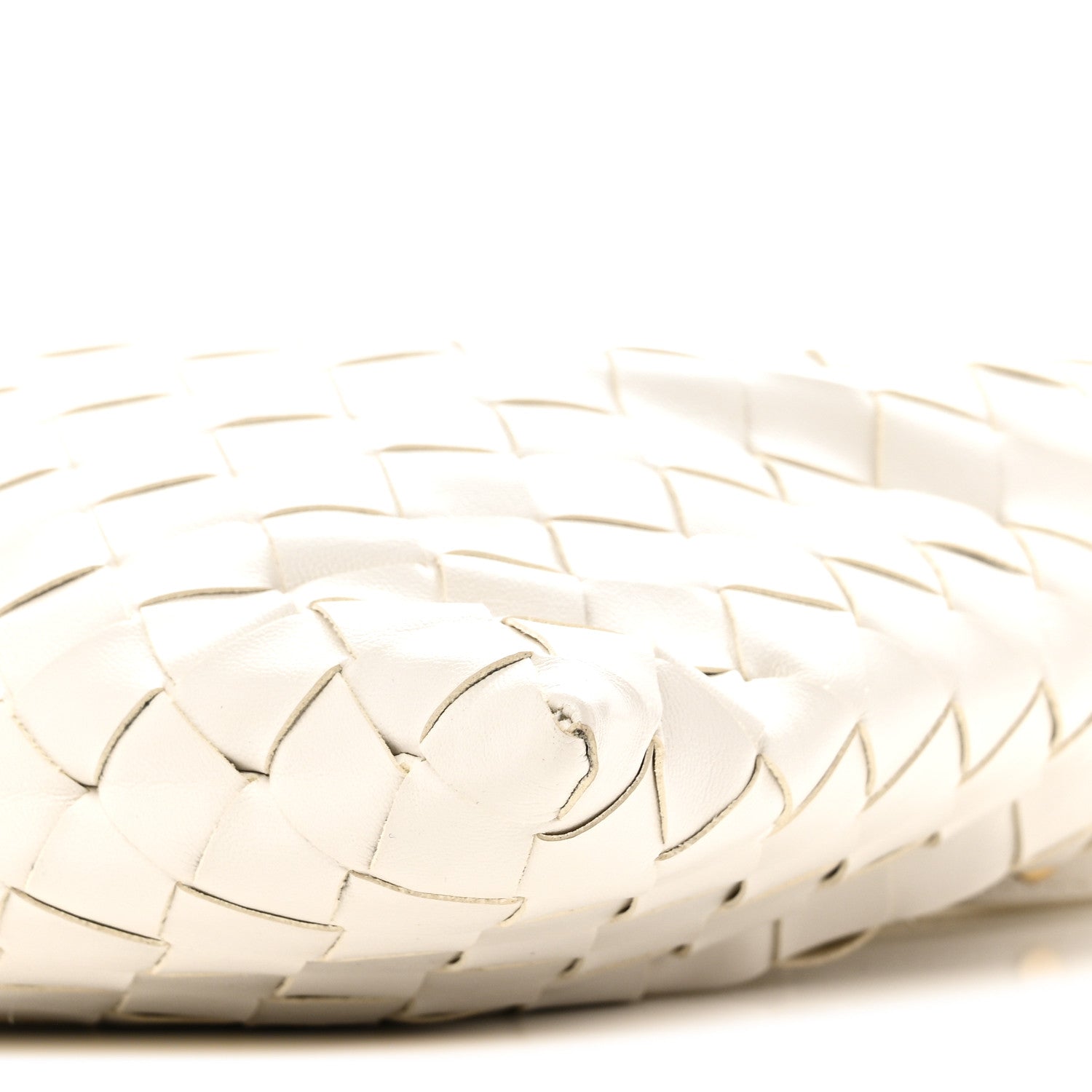 Bottega Veneta Calfskin Intrecciato Mini Hop White 9 of 9
