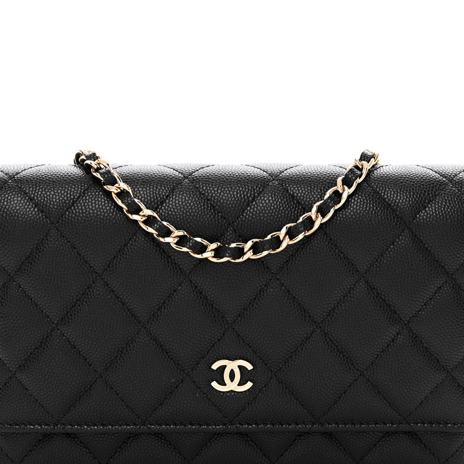 Chanel Caviar Quilted Wallet on Chain WOC Black 5 of 13