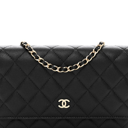 Chanel Caviar Quilted Wallet on Chain WOC Black 5 of 13