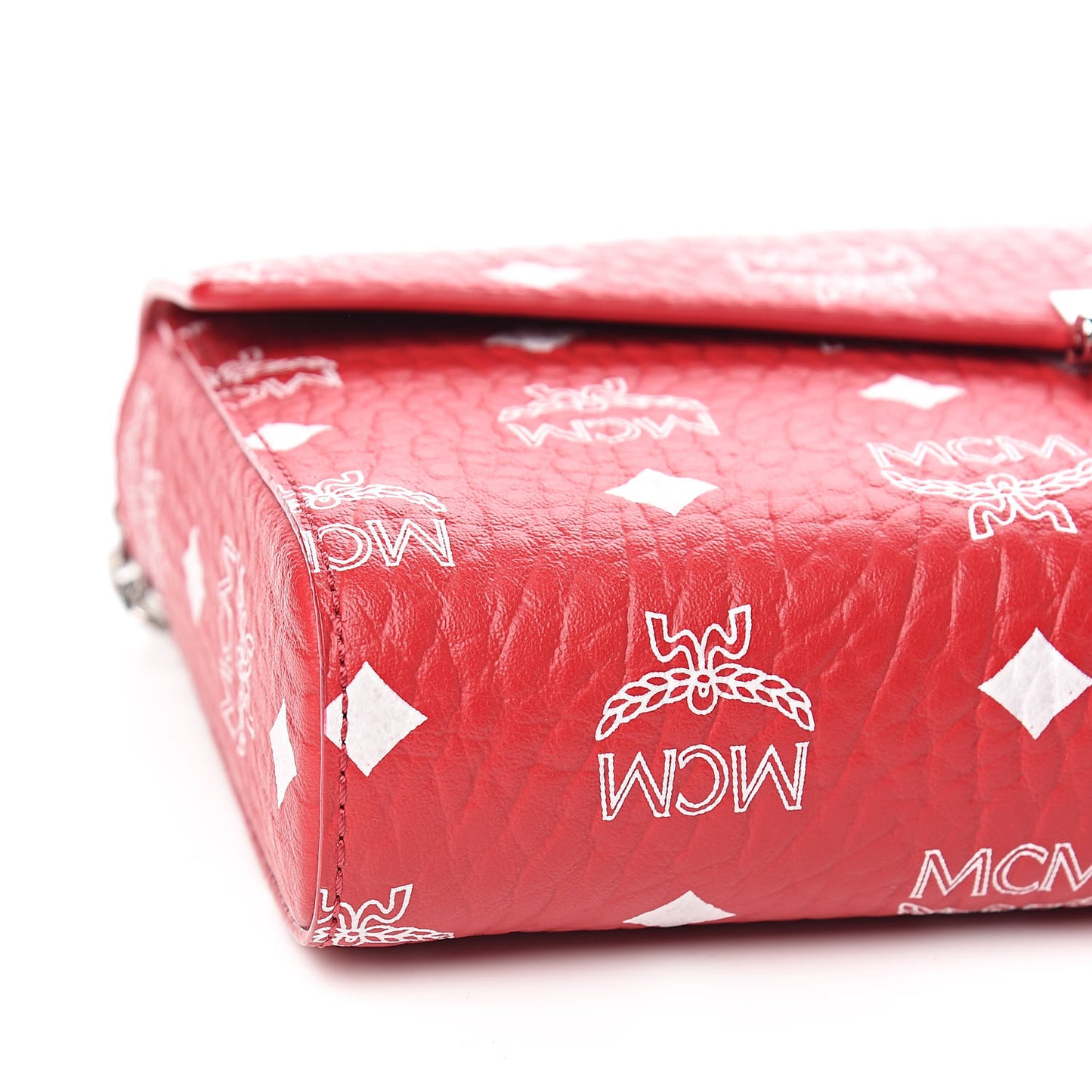 Visetos Monogram Medium Millie Crossbody Bag Ruby Red