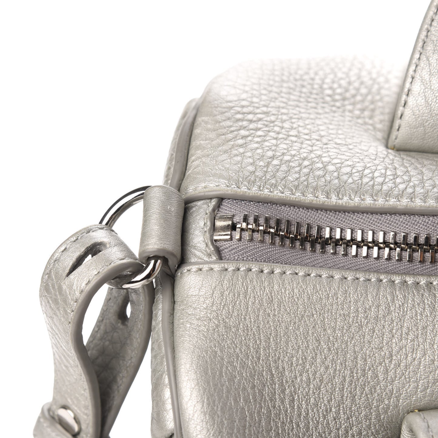 Pebbled Lambskin Rocco Silver Rhodium Hardware