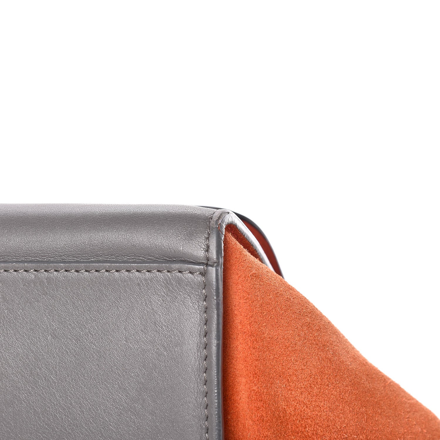 Celine Smooth Calfskin Suede Medium Tri-Color Trapeze Flamingo 21 of 24