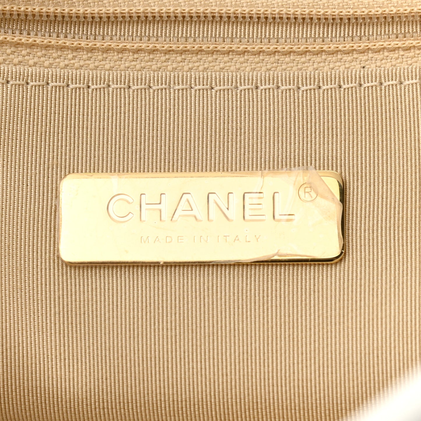 Goatskin Quilted Large Chanel 19 Flap White
