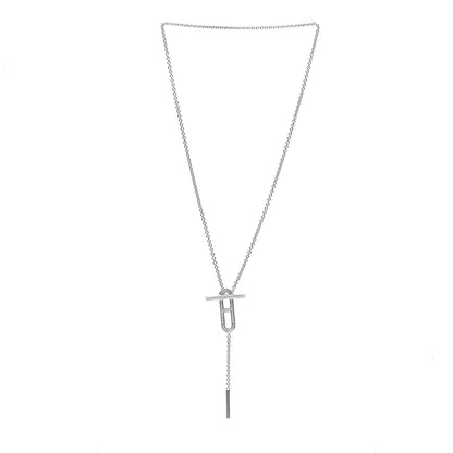 Hermes 18K White Gold Diamond PM Ever Chaine D'Ancre Necklace 2 of 5