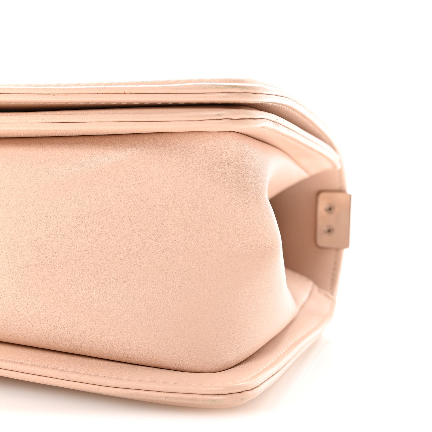 Chanel Calfskin Chevron Quilted Medium Boy Flap Light Pink 10 of 11